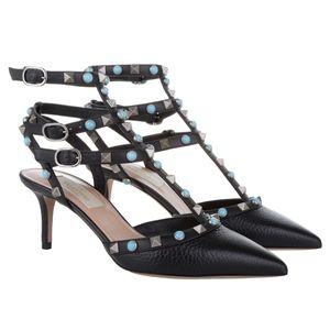 New Valentino Rockstud Pumps Black SZ 38.5